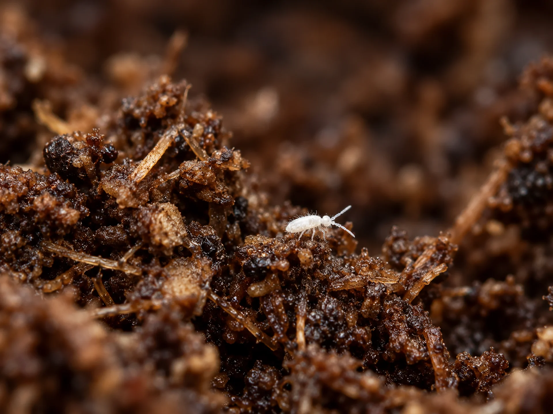Cultura de springtails colembole bioactive pentru terarii inchise